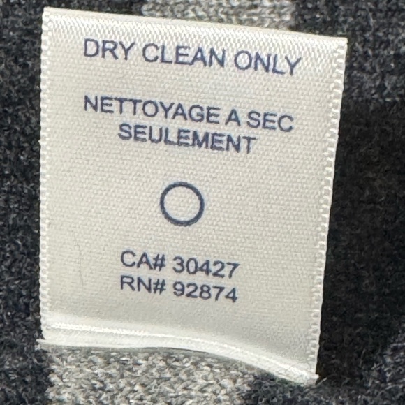 Splendid Women S Grey Striped Wool/Cashmere Blend Buttons Front Cardigan Poncho - Picture 5 of 9